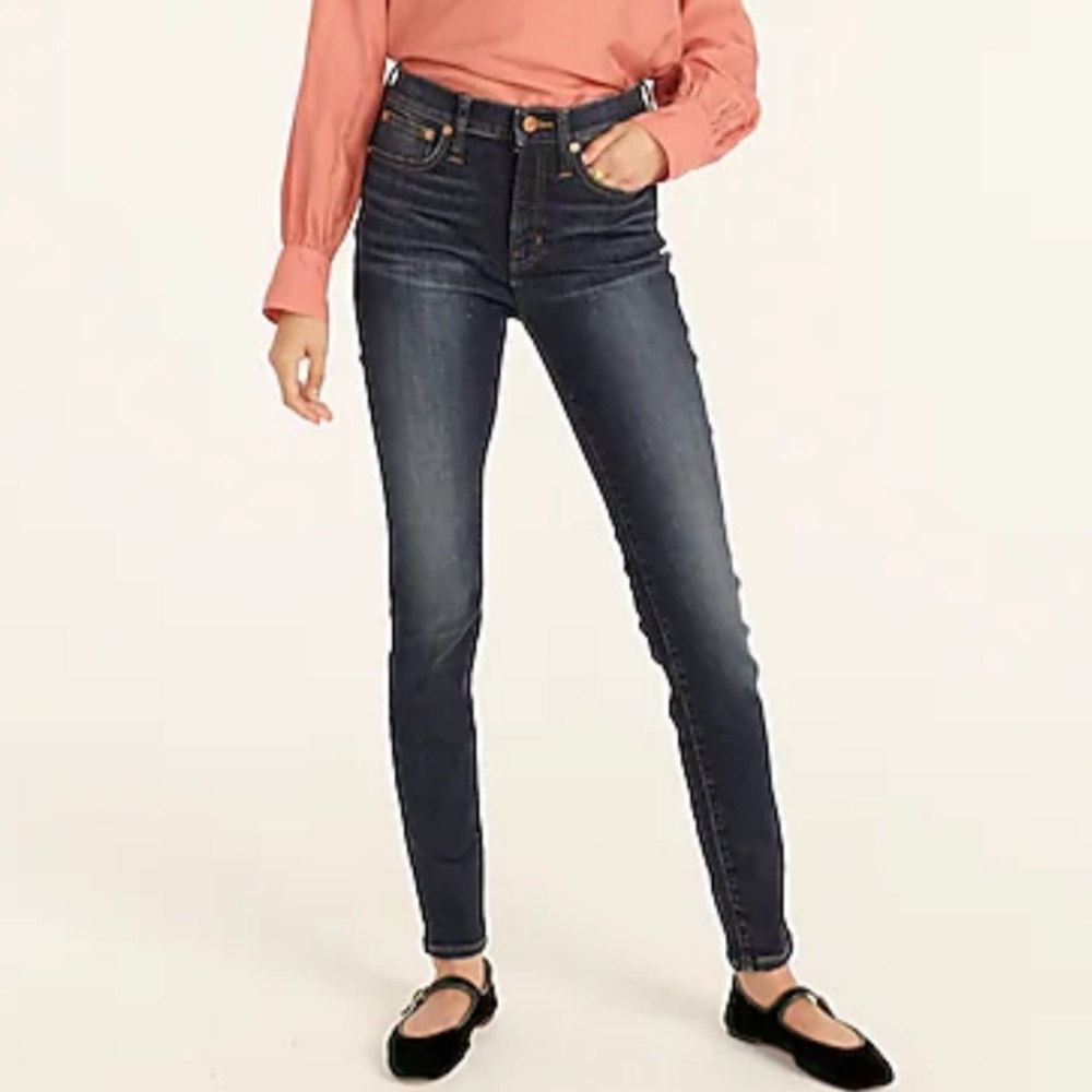 NWT Jcrew 9" high-rise toothpick jean in Blue Harbor wash